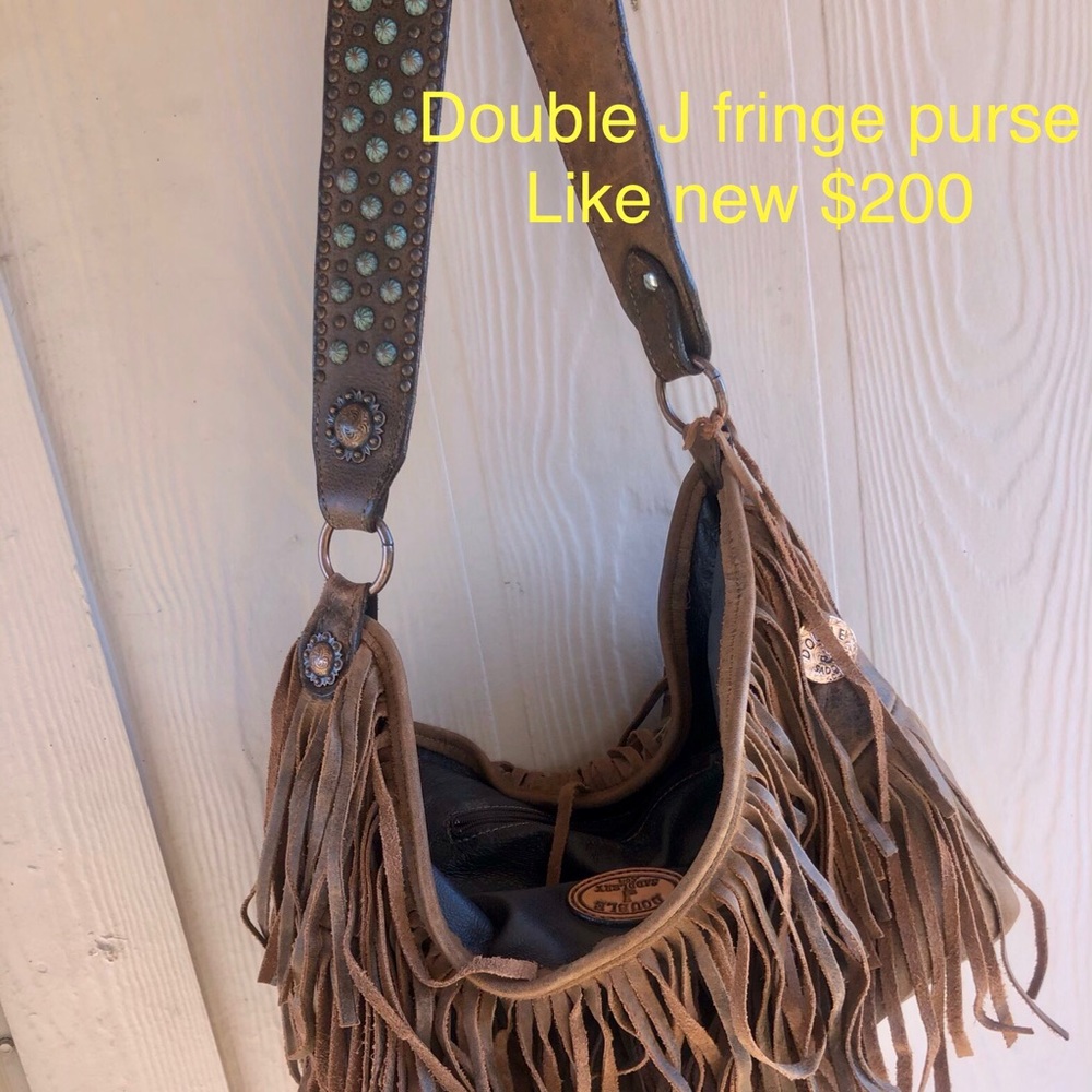 Double J fringe purse